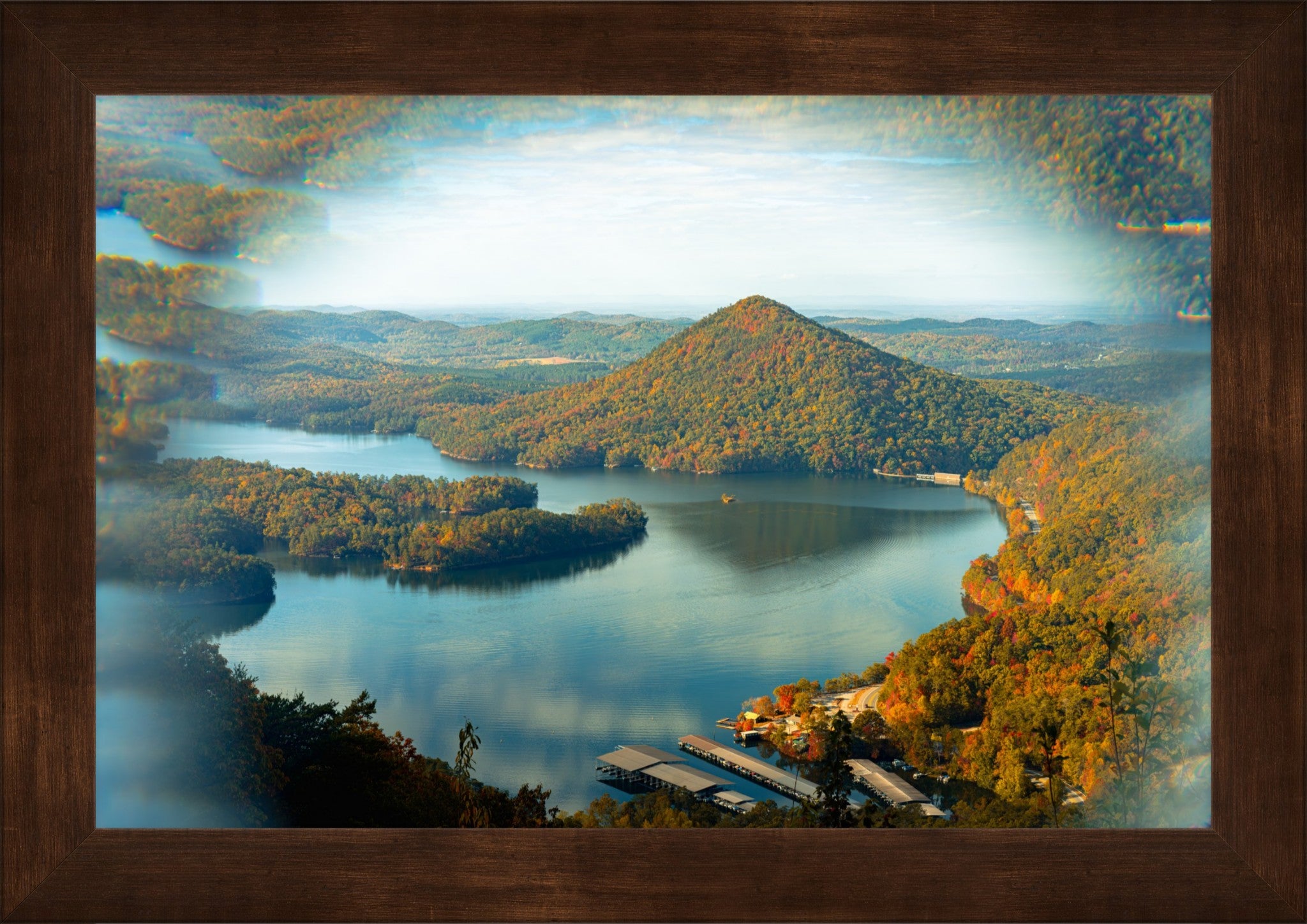 Chilhowee Overlook Point of View Fine Art Photograph | Framed