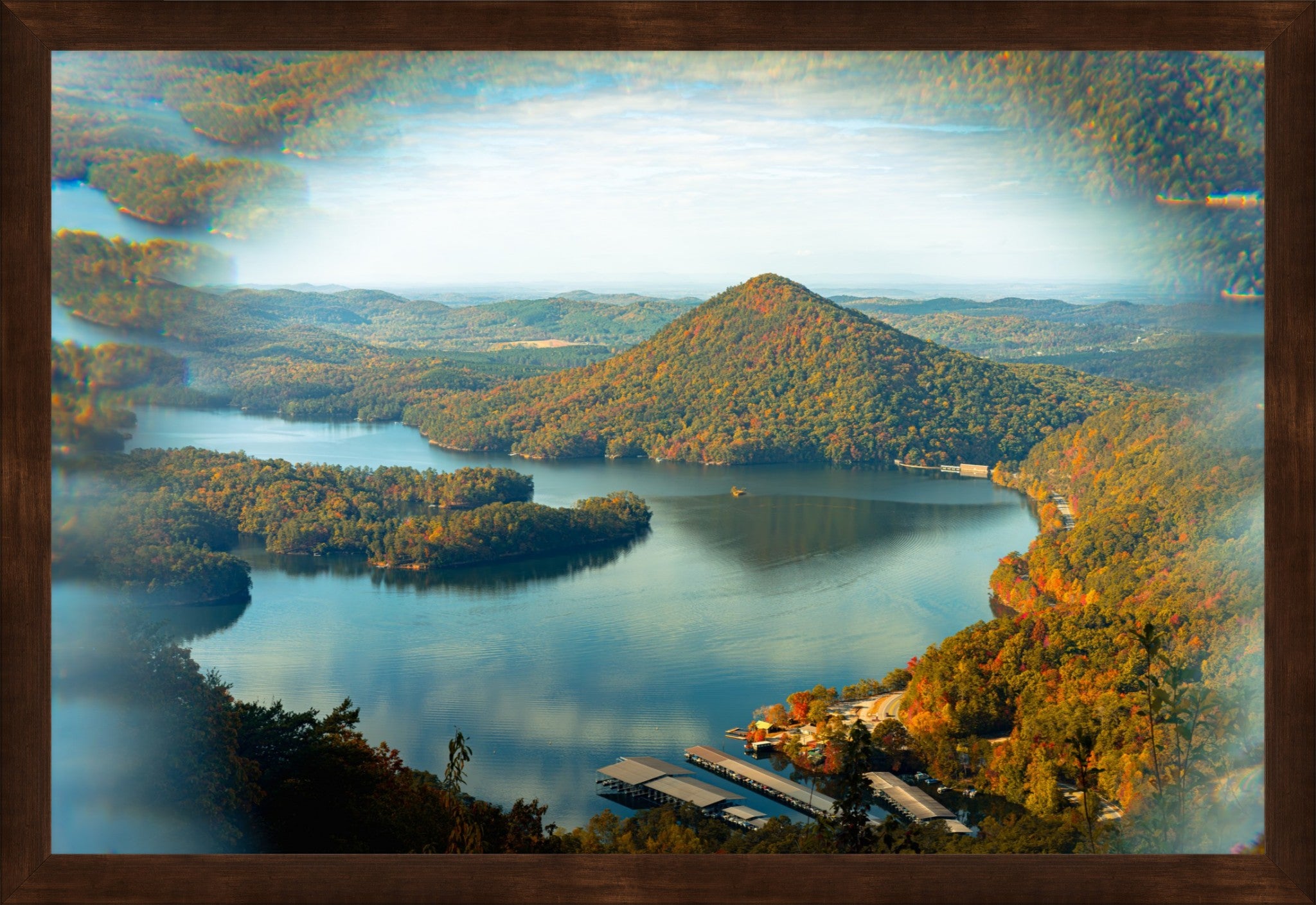 Chilhowee Overlook Point of View Fine Art Photograph | Framed
